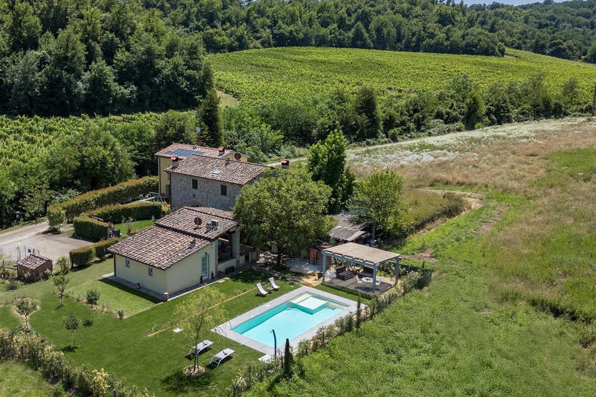 Il Fienile Toscano Villa Montevarchi Luaran gambar